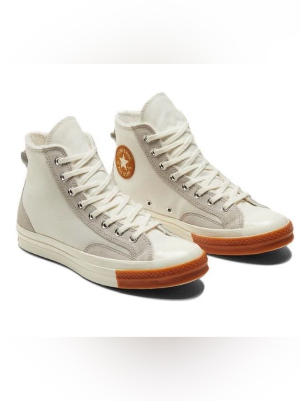 Chuck 70 Converse High Lined Colorblock - Vintage White Gum M4/W6. NEW no box